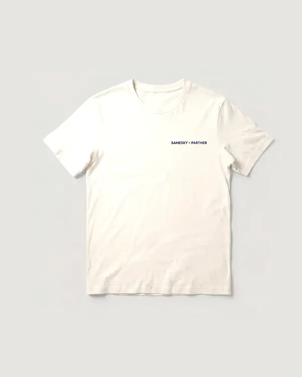 Under the Same Sky Tee warna Cloud Cream, tampak depan
